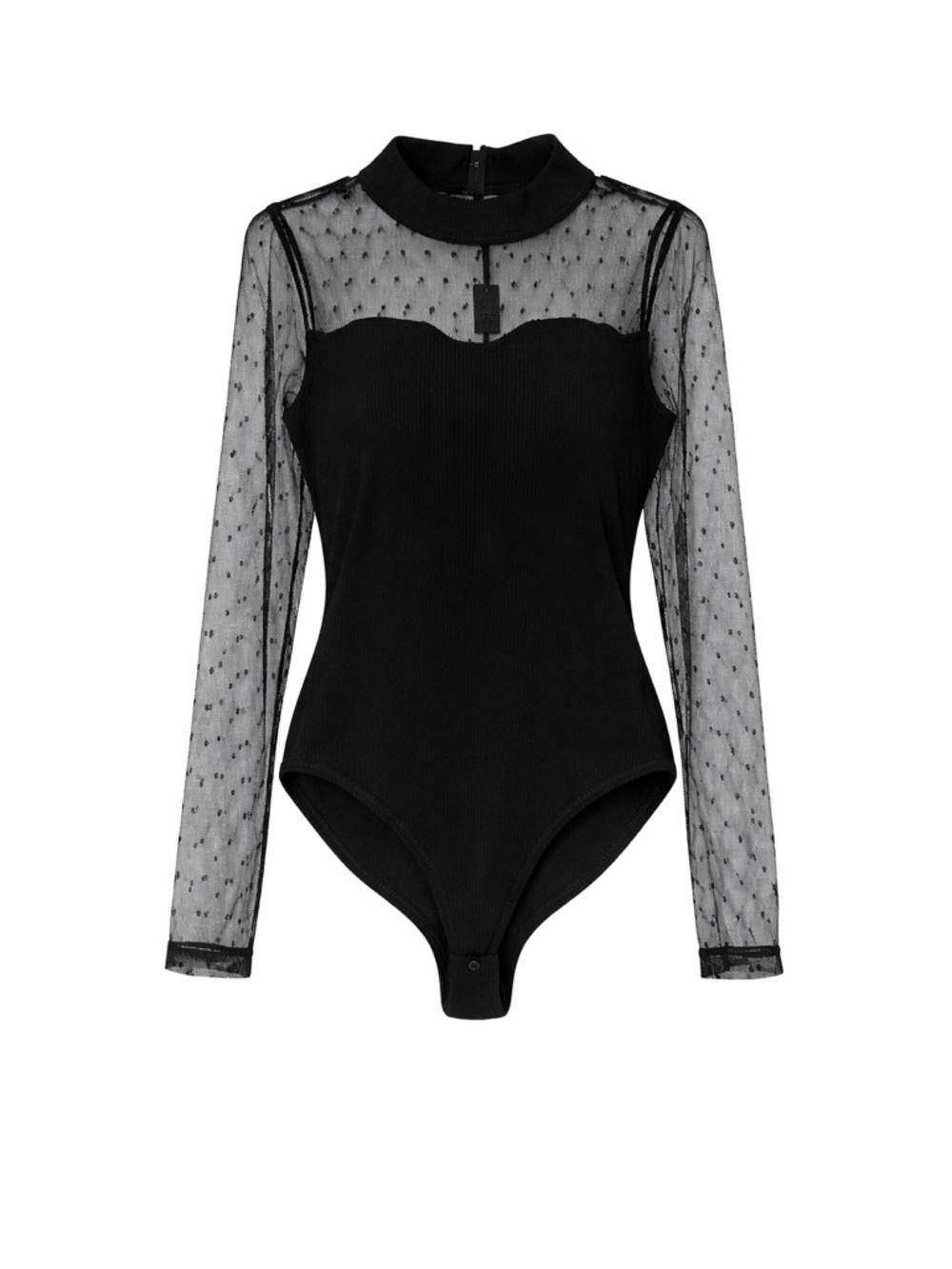 NWT blk dotted bodysuit